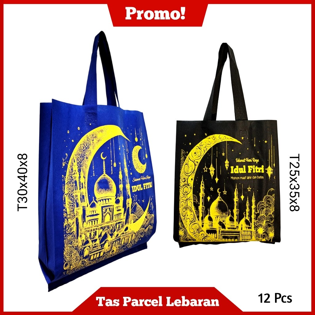 

TAS PARCEL LEBARAN 12 PCS(1 LUSIN) TAS HAMPERS GOODIEBAG LEBARAN TAS IDUL FITRI
