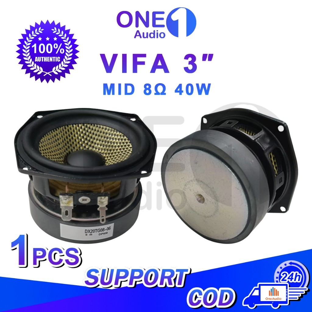 OneAudio VIFA 3-inch 8Ohms 40W Midrange Speaker Car Audio Speaker DIY Speaker