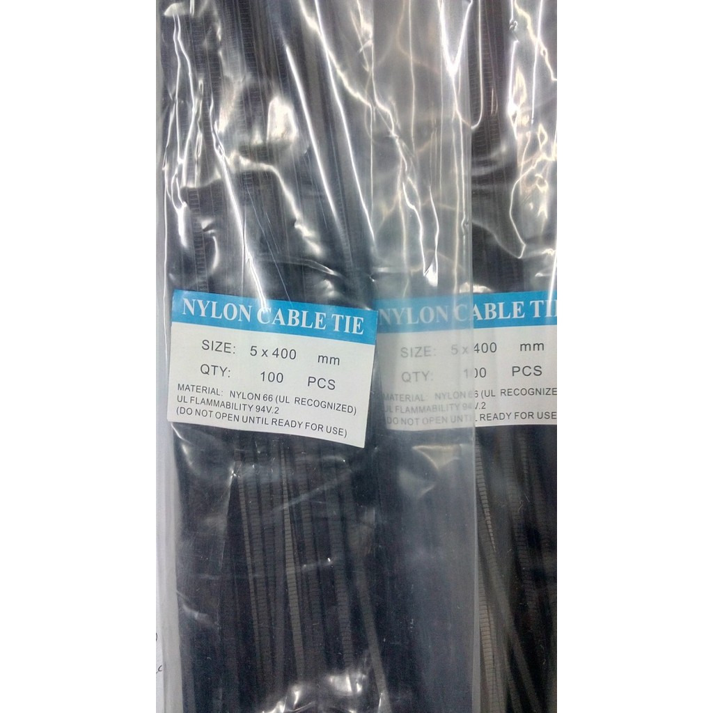 DAY99 Kabel Ties 5mm x 400mm - Putih