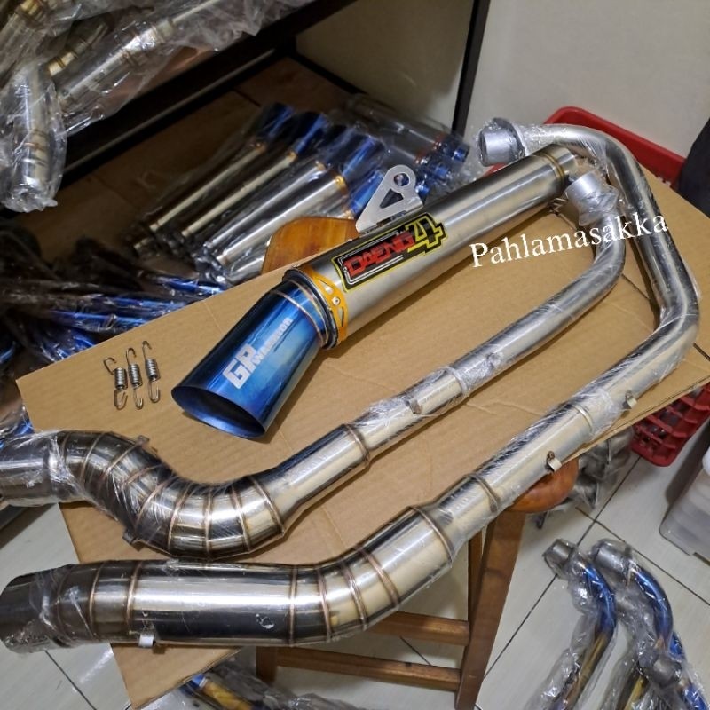 1set daeng Sai4 Open Spec exhaust skygo 125 150 rusi_tc bajaj pinoy 125 155 tmx raider fi,carb euro 