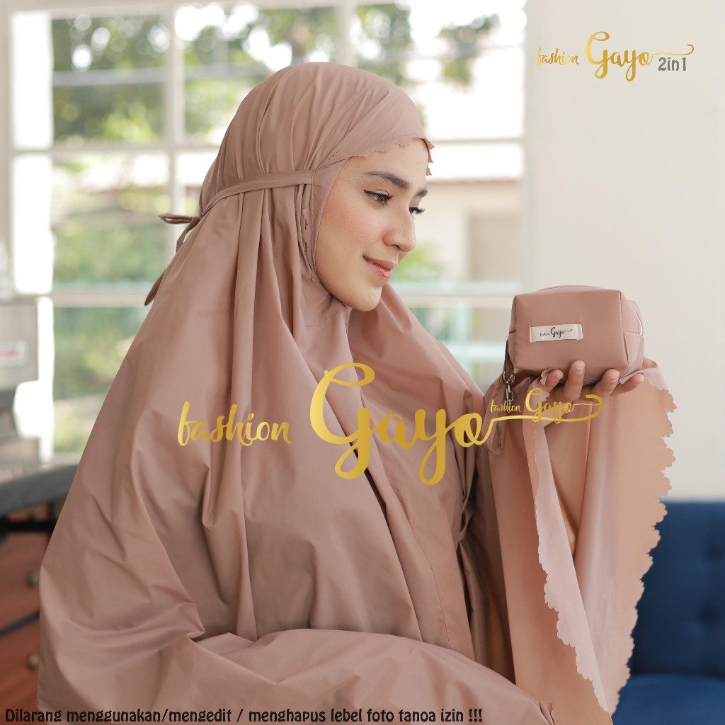 vg64jn Mukena Travelling dewasa lasercut 2in1 pouch Adibaseries