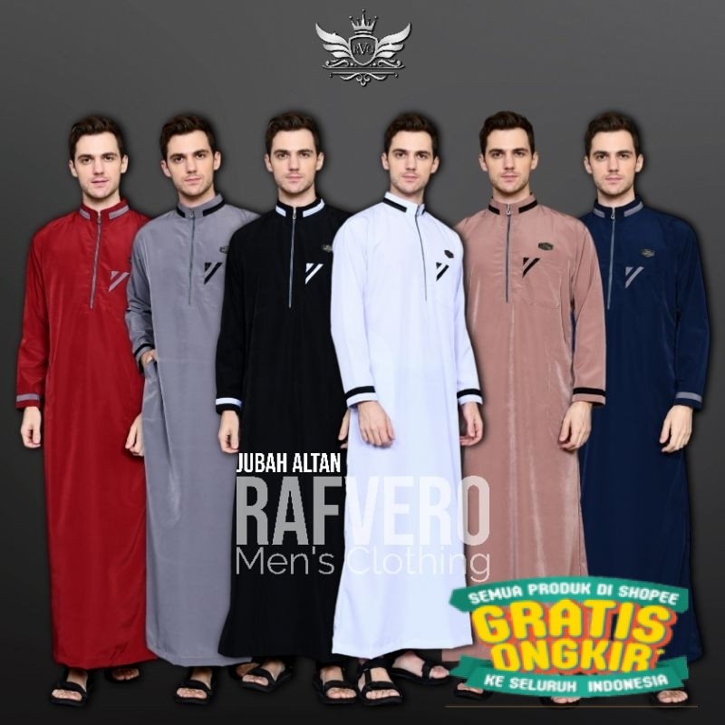 Jubah Pria Altan ORIGINAL RAFVERO/ Hijau sage lumut army ijo