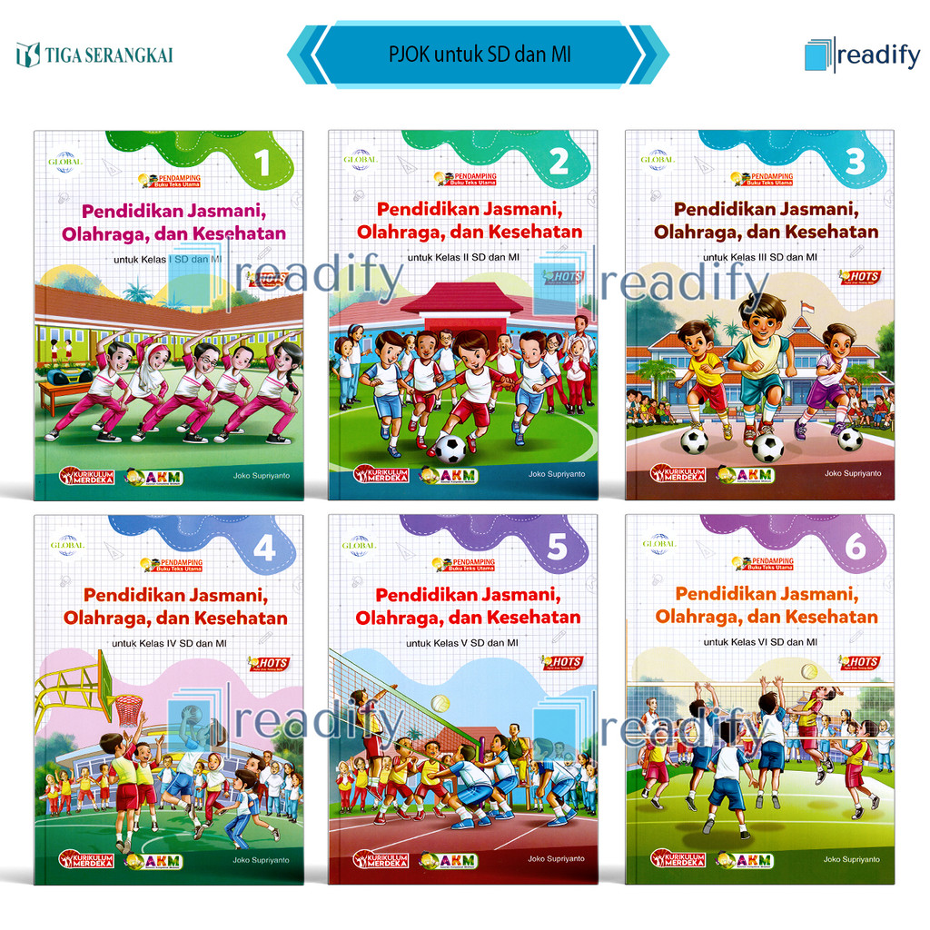 RB Global PJOK Kelas 1 2 3 4 5 6 SD/MI Tiga Serangkai Kurikulum Merdeka Revisi Terbaru