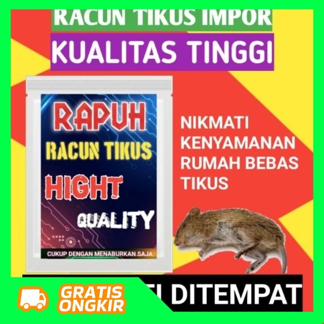 RACUN TIKUS MAO WANG TIKUS MATI KERING TIDAK BERBAU / RACUN TIKUS MAO WANG