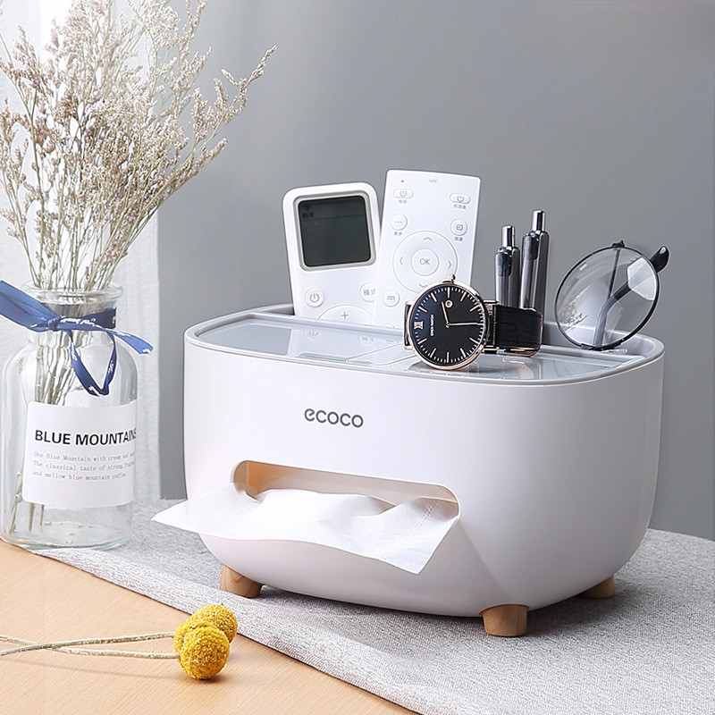 

Paper Box Home Living Room Office Coffee Table Creative Light Luxury Multi-function Remote Control Desktop Storage Tissue Box