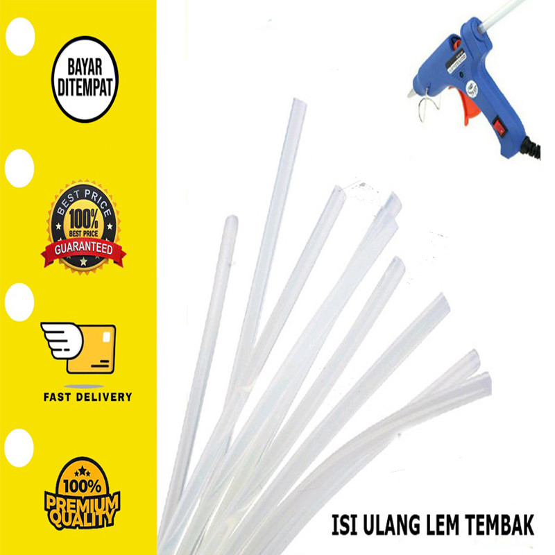 

1 Pcs Isi ulang Lem Tembak Lem Kerajinan Tangan Ukuran 18cm x 7mm