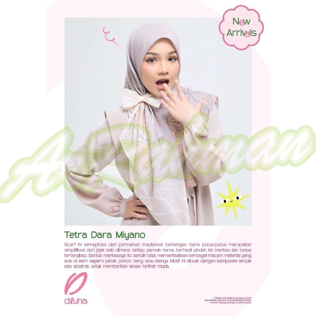 DISKON RABBANI ORI - New Kerudung Segiempat Dluha is Rabbani Ori Tetra Dara Miyano Ar-Rahman.Shop