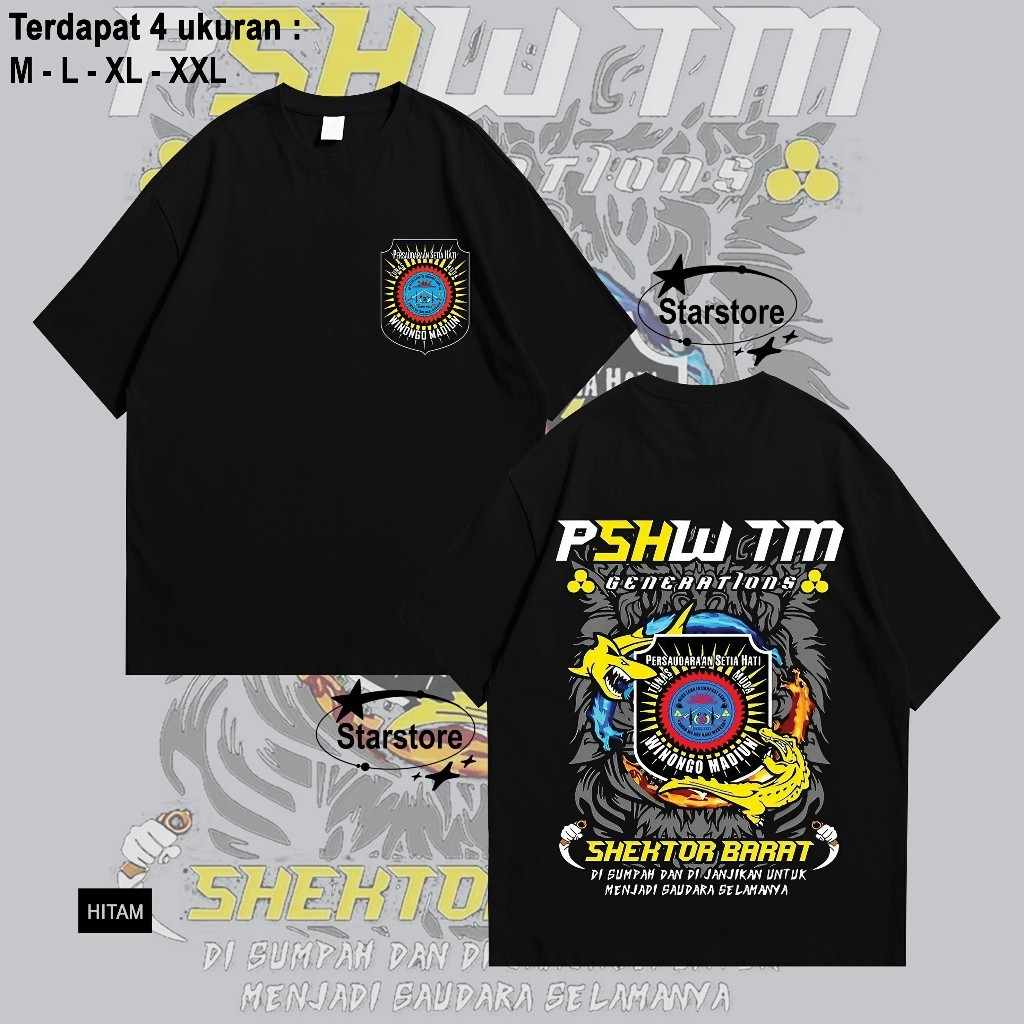 Kaos Distro PSHW - Baju Atasan PSHW - Baju Kaos Distro Motif PSHW -