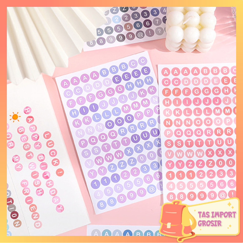 

TAS - 6158 Stiker Huruf Deco Alphabet / Aesthetic Sticker Dekorasi Jurnal / Scrapbook Sticker Alat Tulis / Notebook Cute Sticker