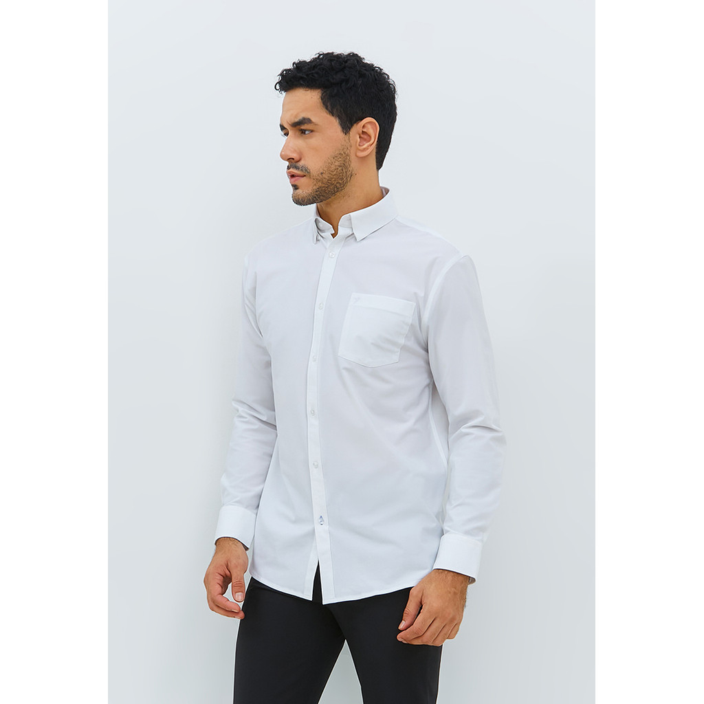 Jobb Steelco Kemeja Pria Lengan Panjang Regular Fit Putih