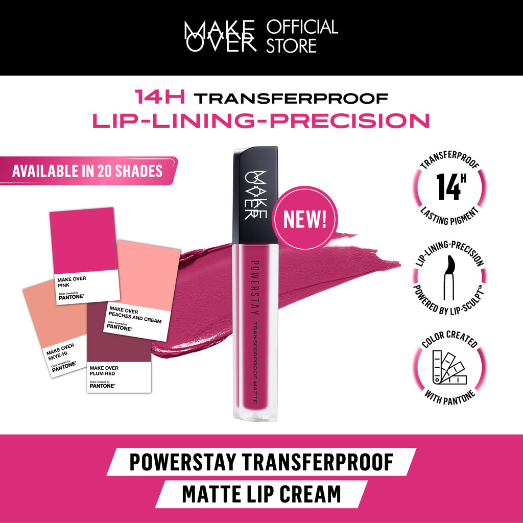 [ SPECIAL PRICE ] MAKE OVER Powerstay Transferproof Matte Lip Cream