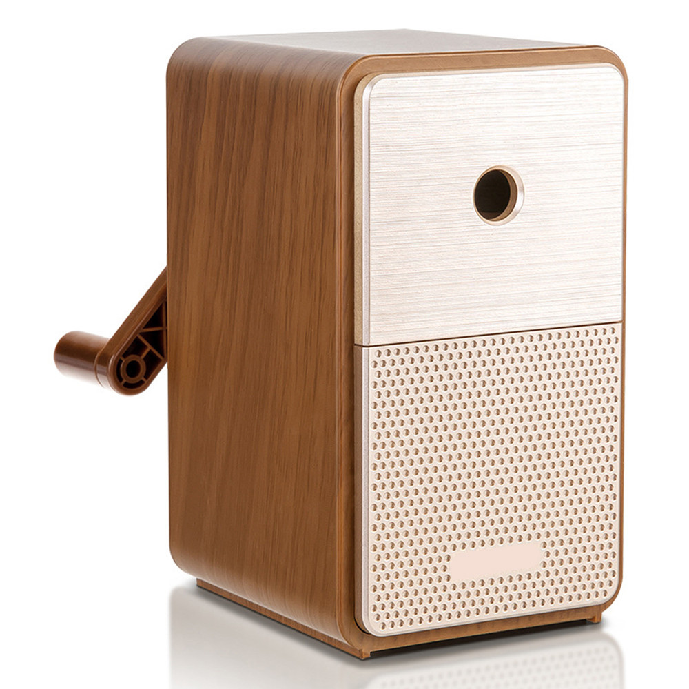 

Retro Speaker Shape Pencil Sharpener Mechanical Classic Model Hand Crank Sharpeners for Different Tip Sizes School Stationery