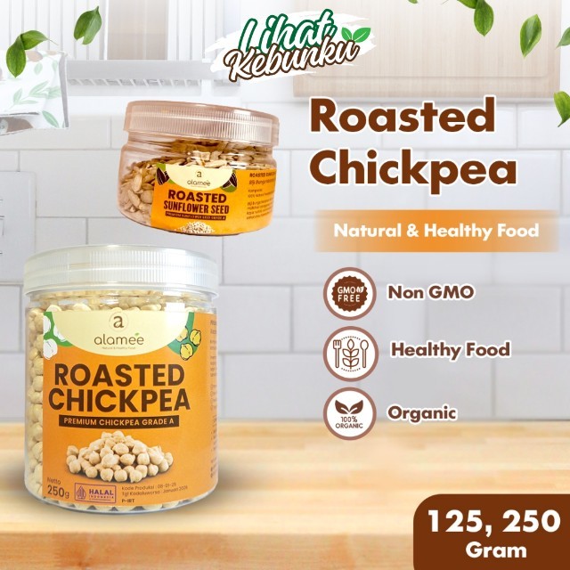 

ALAMEE Kacang Arab Panggang Roasted Chickpea Nut Adas Arap Gurih Matang Renyah Chickpeas Premium LIHAT KEBUNKU