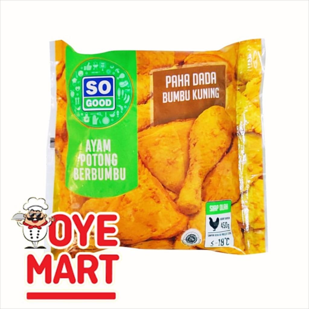 

SO GOOD AYAM POTONG PAHA DAN DADA BUMBU KUNING 450GR