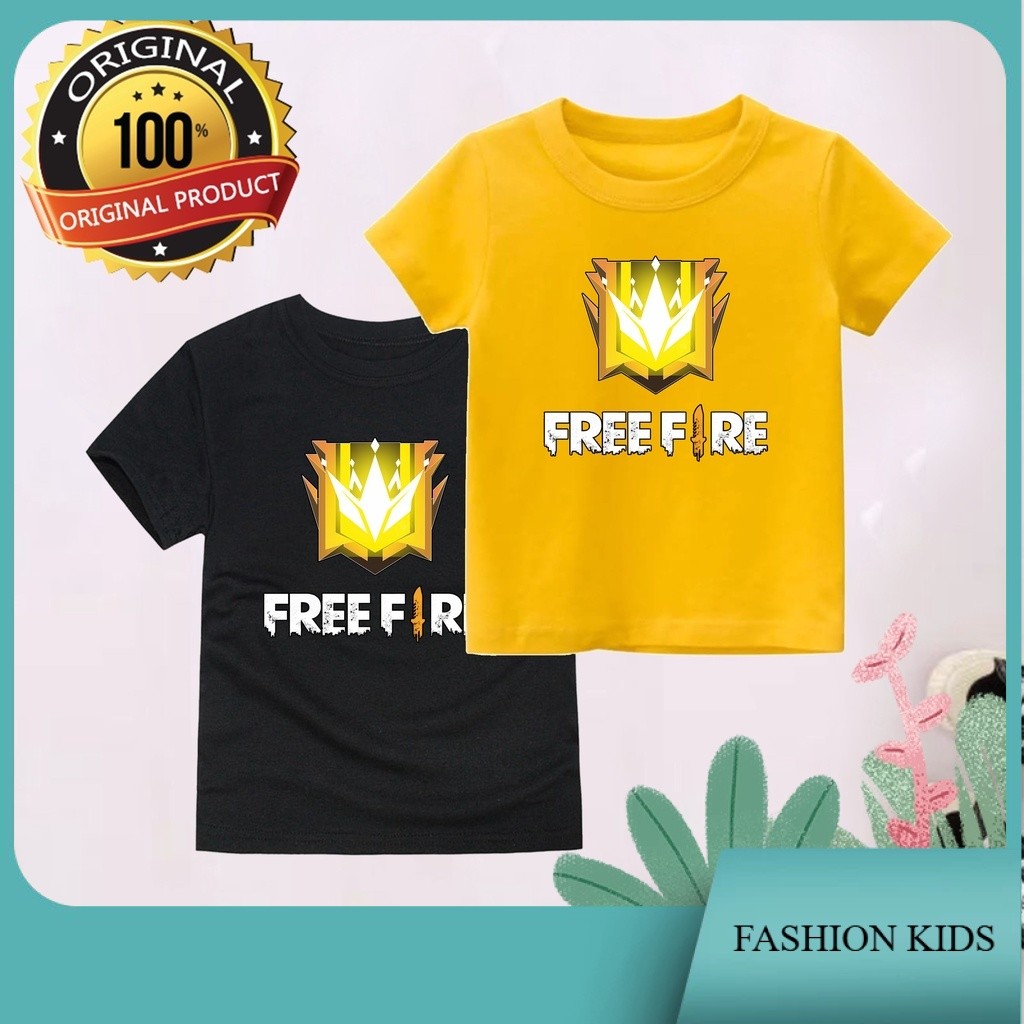 TJB - Kaos Anak FF Motif Grand Master Baju Anak Free Fire Laki Laki Dan Perempuan Fashion Kids 04