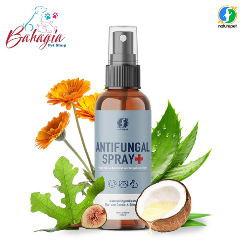 NATUREPET OBAT JAMUR SPRAY ANJING & KUCING - ANTIFUNGAL SPRAY