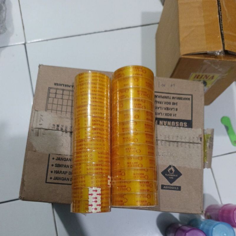 

solasi / isolasi bening orlee 10yard (12pc)