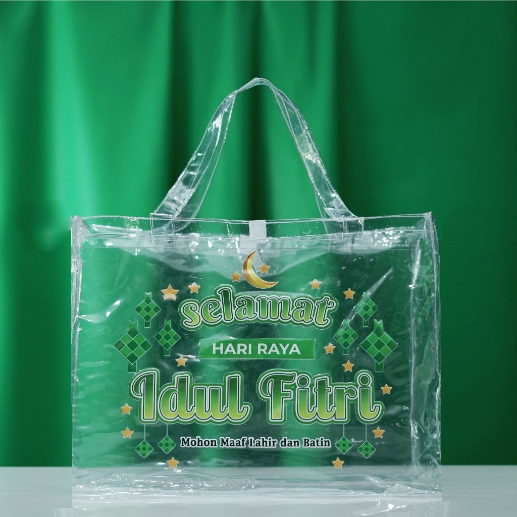 

Tas Lebaran Mika Transparan | Tas Ready Stock Parcel Lebaran Idul Fitri