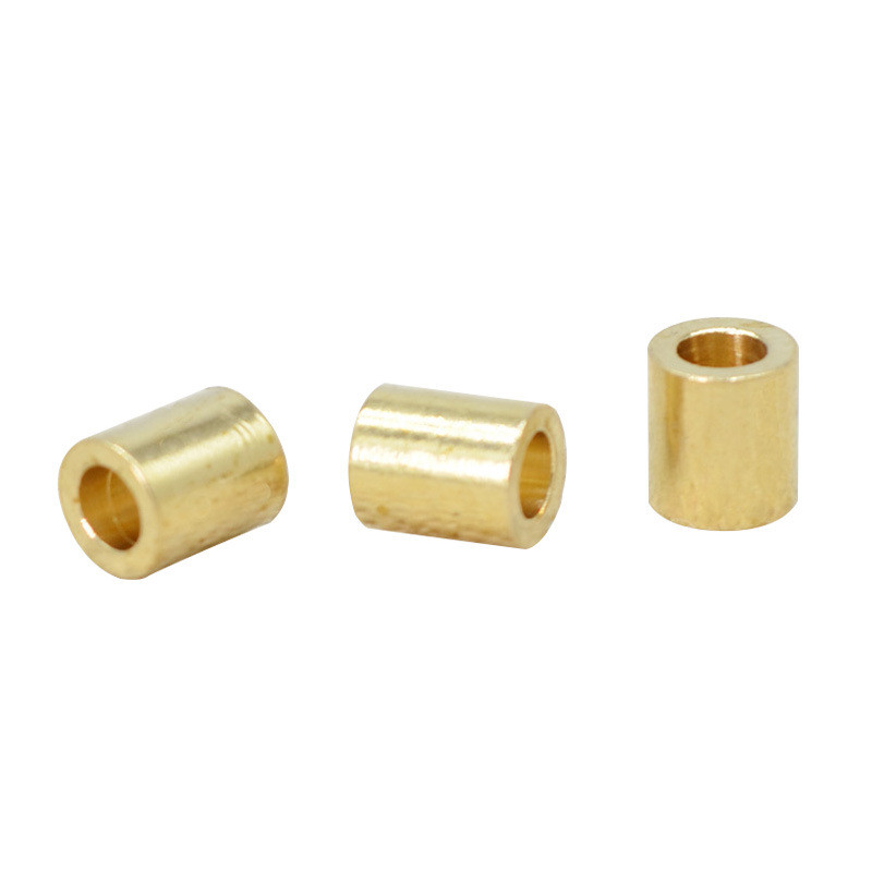 

100 PCS 3.5*4mm Metal Brass Cylinder Spacer Beads 2mm 2.5mm Hole Tube Beads For Bracelet Necklace DIY Jewelry Making