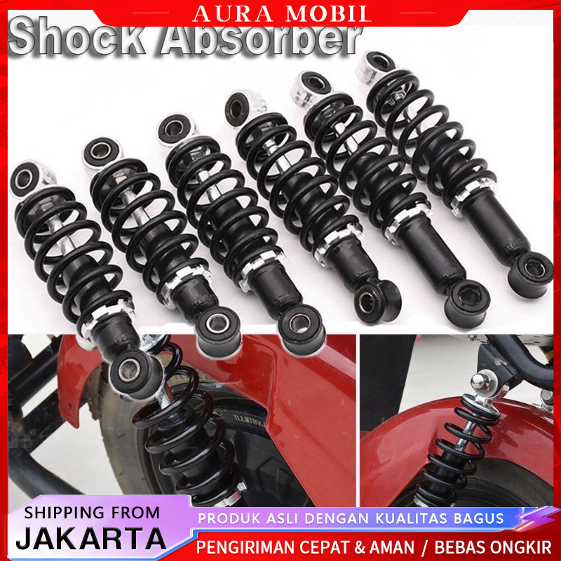 2 Pcs Shockbreaker Belakang Motor Universal 310mm untuk Angkutan Berat Warna Hitam