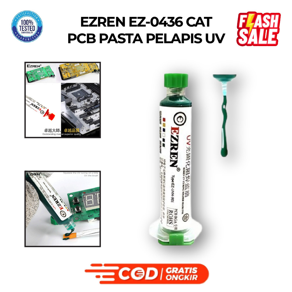 

Ezren EZ-0436 Cat PCB Pasta Pelapis UV Curable Solder Mask UVH Hijau Murah