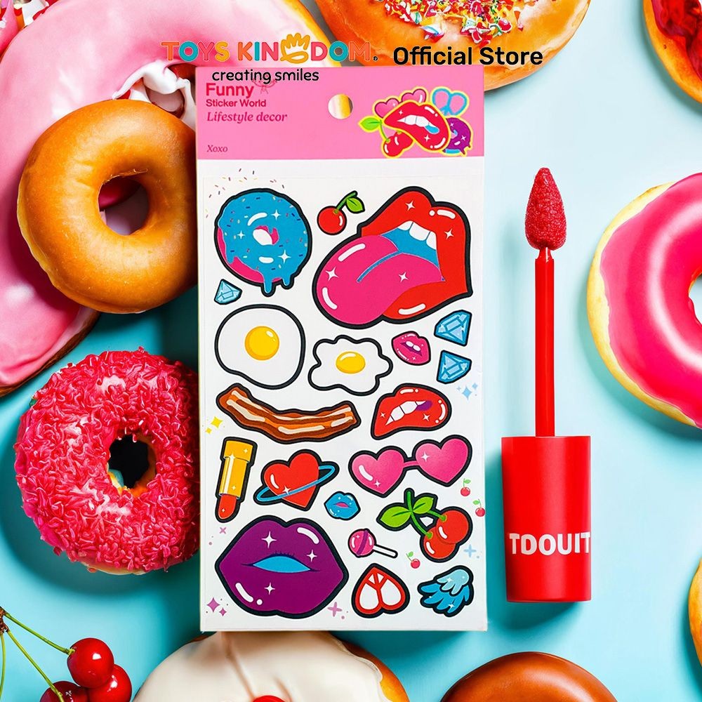 

Toys Kingdom Kiddy Fun Funny Stiker Xoxo - Mix Stiker Dekoratif Lucu Cute Stickers Deco Sticker Pack Journal Book