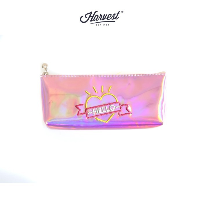 

[P R O M O] Pencil Case / Tempat Pensil Harvest - Holographic - Merah Muda