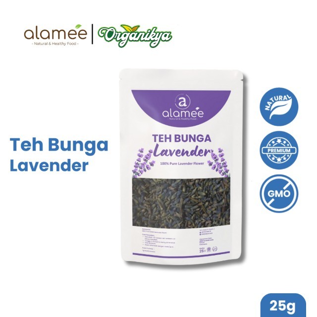 

Teh Bunga Lavender Insomnia Tea Organik Kering Dried Flower Herbal Alami Organic 25gr organikya