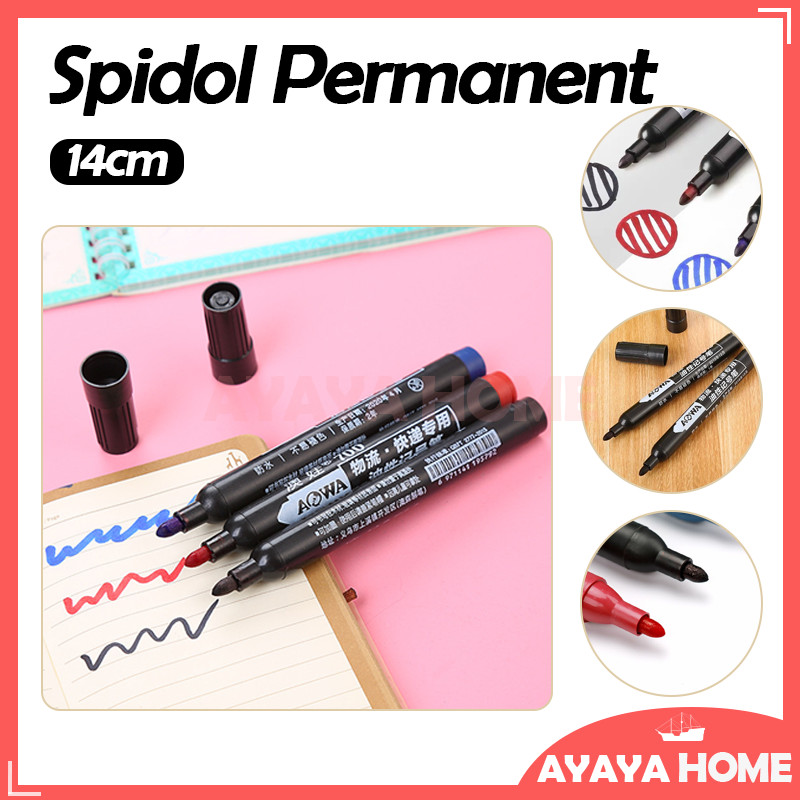 

1 PCS Spidol Hitam Biru Merah Marker/Permanent Marker Spidol/Spidol Permanent