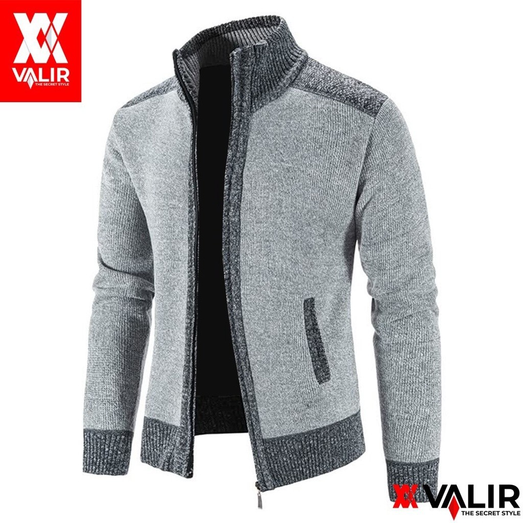 Valir Nelson -  Jaket Sweater Rajut Pria Keren Terbaru Bahan Tebal Berkualitas Distro