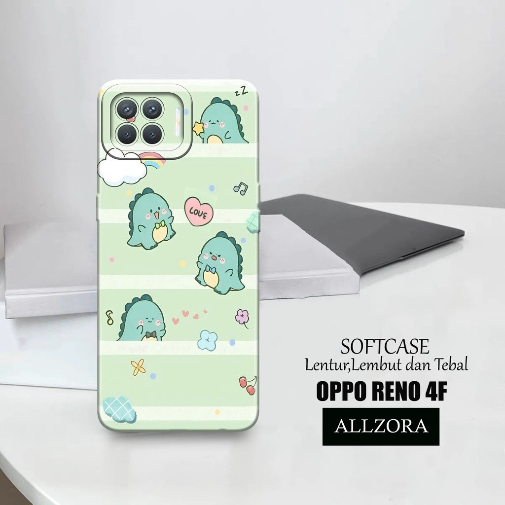Case Hp Oppo Reno 4F - [ KARTUN ] Casing Oppo Reno 4F Terbaru - Kesing Hp Oppo Reno 4F - Silikon Opp