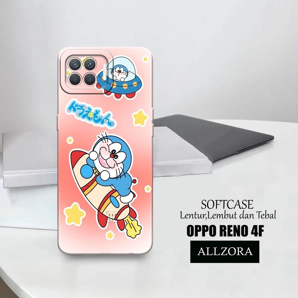 Case Hp Oppo Reno 4F - [ KARTUN ] Casing Oppo Reno 4F Terbaru - Kesing Hp Oppo Reno 4F - Silikon Opp