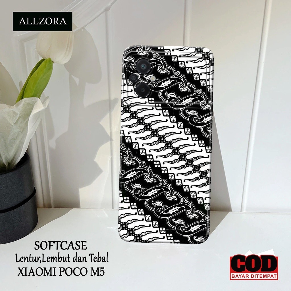 Softcase Hp Xiaomi Poco M5 Terbaru - Casing Hp Xiaomi Poco M5 Terbaru - Fashion Case BATIK - Case Xi