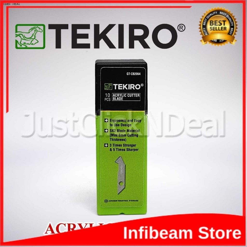 

Tekiro Acrylic Cutter Blade Refill 10 pcs Isi Mata Pisau Potong Akrili / Pisau Akrilik Khusus Pemotong Acrylic SANGAT TAJAM dan KUAT