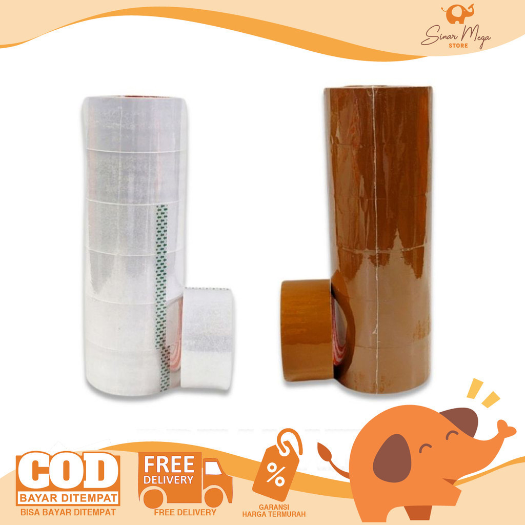 

Gand Lakban 48 x 80 Yard Solasi Besar Tape Perekat Murah Berkualitas