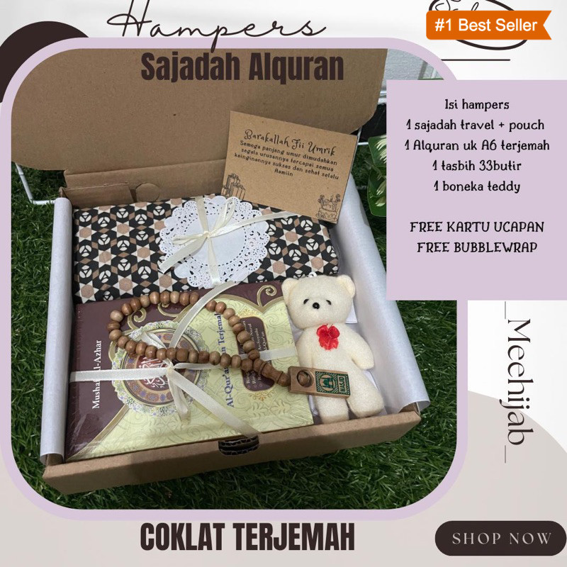 

HAMPERS ALQURAN SAJADAH HADIAH ULTAH WISUDA PERNIKAHAN MURAH CEWEK