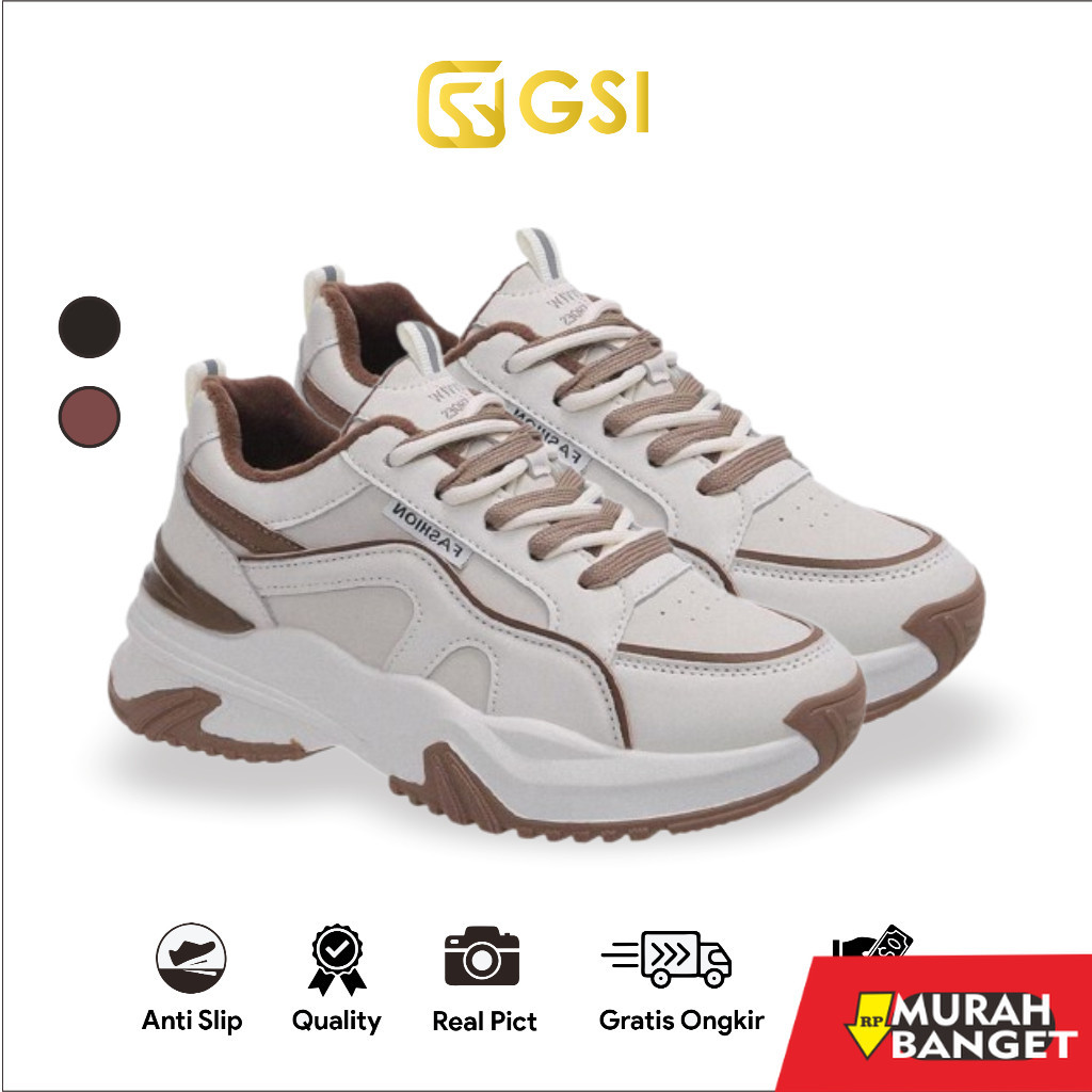 Sepatu running wanita- GSI Chaewon 1313 Sepatu wanita Shoes Sepatu Sneakers Wanita Casual Sport Chic