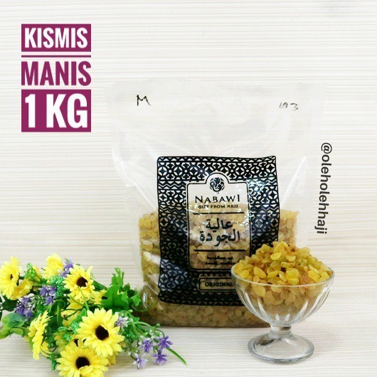 

Kismis Manis Tanpa Biji / Kismis Enak / Oleh-oleh Umroh Nabawi - Nabawi Sidoarjo
