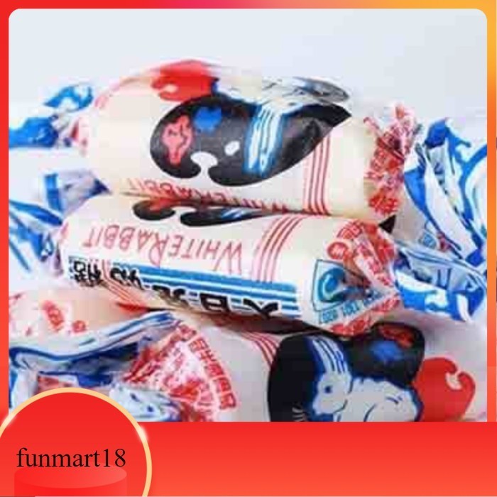 

permen white rabbit susu 500gr/permen susu kelinci/permen susu