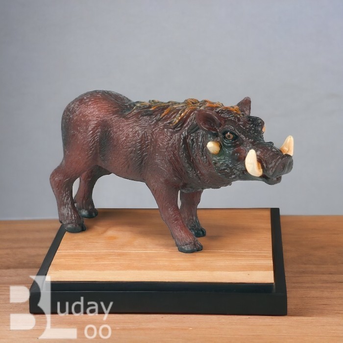 Figure Mainan Miniatur Hewan Babi Hutan Liar 12 cm Wild Boar