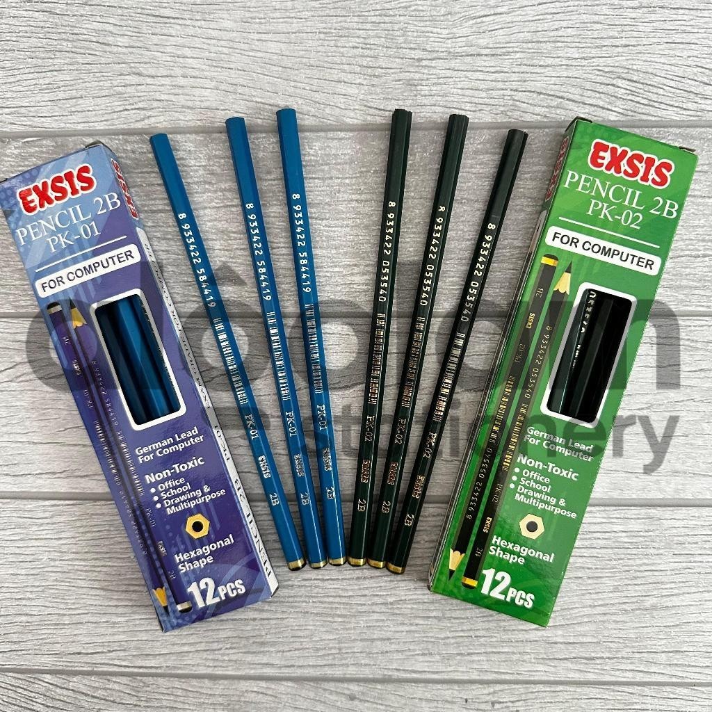 

SELUSIN ( 12 PCS ) Pensil 2B Exsis