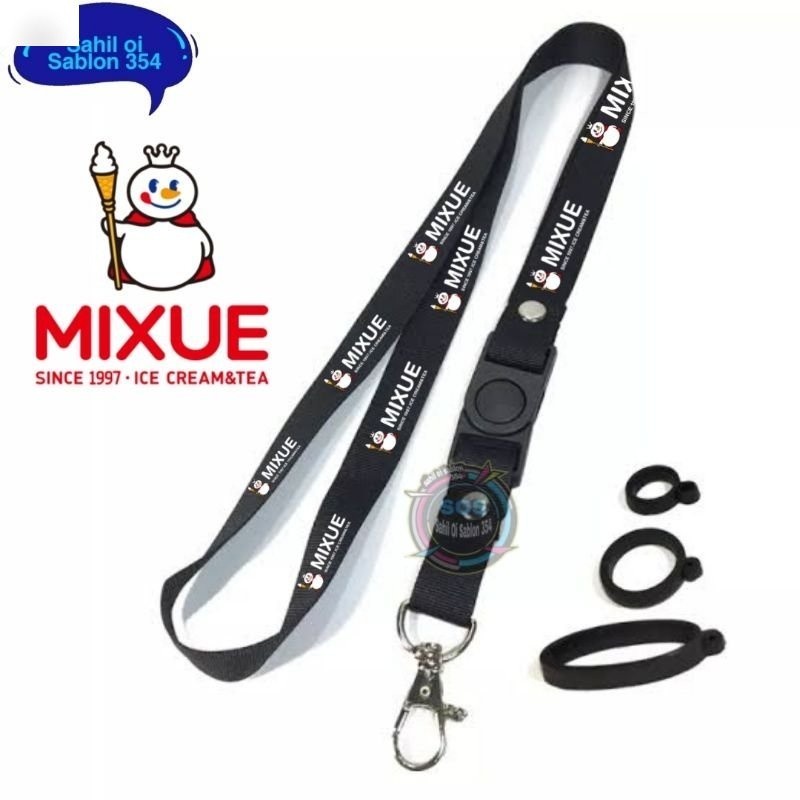 

TALI LANYARD MIXUE ICE CREAM GANTUNGAN KUNCI/GANTUNGAN ID CARD/gantungan hp murah Best seller COD