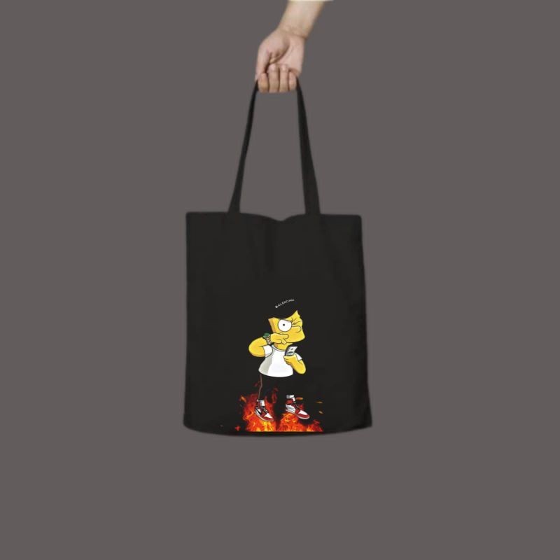 tote bag SIMPSON / tote bag resleting / tote bag pria / tote bag wanita / tas tote bag distro / tote