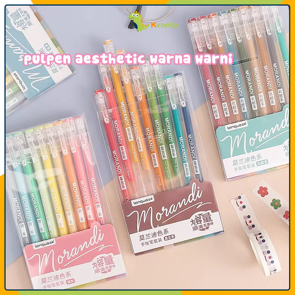 

Kyopta pulpen aesthetic korea 1pack pena pulpen gel set