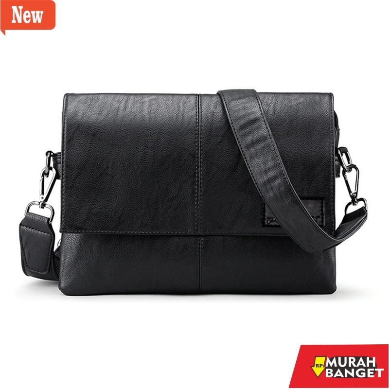 Tas selempang pria viral- Dream Tas Slempang Pria Kulit Import Ackerley Bancroft Tas Slempang Berkap