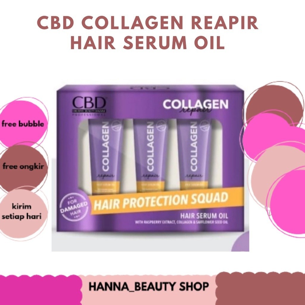 CBD COLLAGEN REAPIR HAIR SERUM OIL