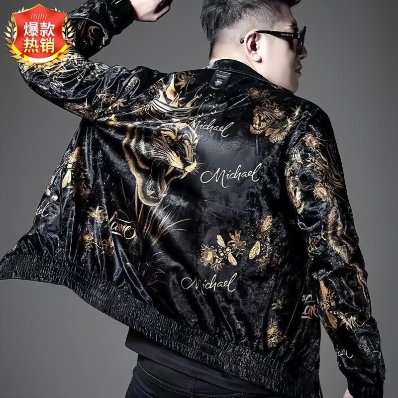 New fashionable printed jacket jacket jacket for men