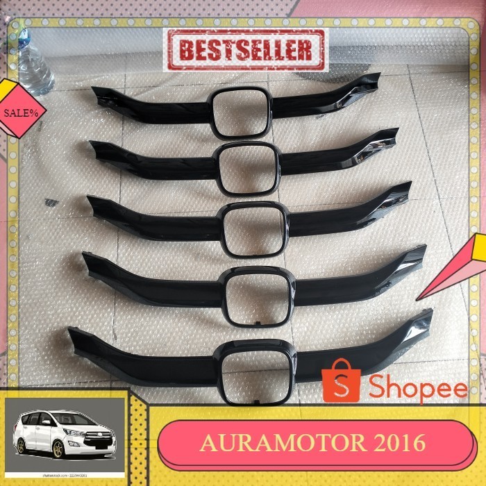 COVER GRILL HONDA BRIO LIST GRILL BRIO 2019-2023 ORIGINAL - hitam doff