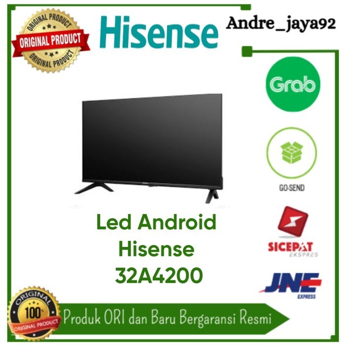 Led Smart Android Digital TV 32 inch Full HD Hisense 32A4200