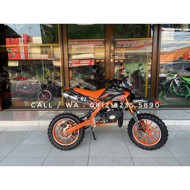 promo big salle Motor Mini Trail Cross Trail MT2A Lampu 50cc 2 Tak